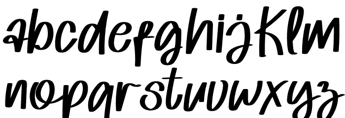 Mango Juice Font LOWERCASE