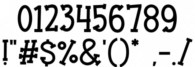 Mango Nice Font OTHER CHARS