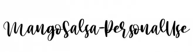 Mango Salsa - Personal Use  baixar fontes gratis