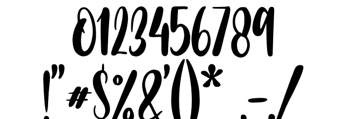 Mango Salsa - Personal Use Font OTHER CHARS