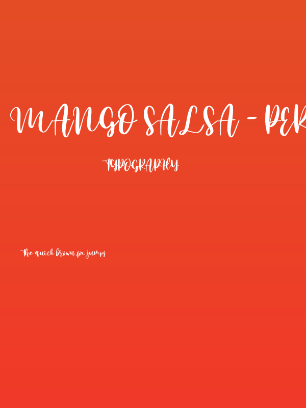 Mango Salsa - Personal Use Poster