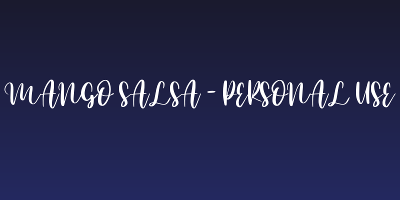 Mango Salsa - Personal Use Social Header