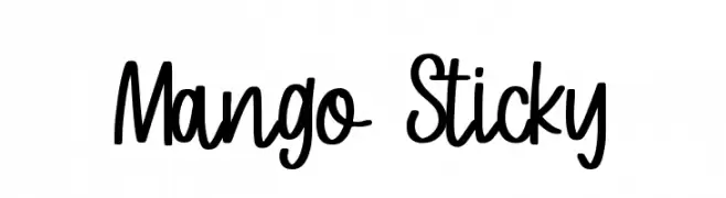 Mango Sticky  Frei Schriftart Herunterladen