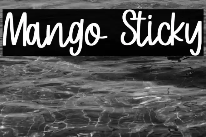 Mango Sticky Font examples
