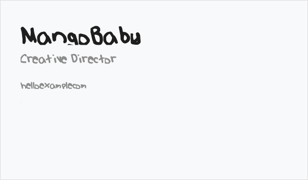 MangoBaby Business Card