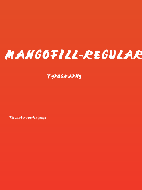 MangoFill-Regular Poster