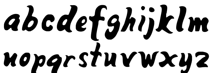 MangoFill-Regular Font LOWERCASE