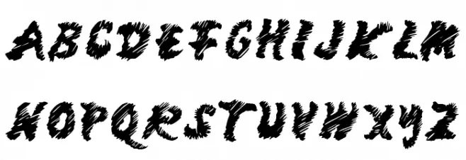 MangoScribble-Regular Font Litere mari