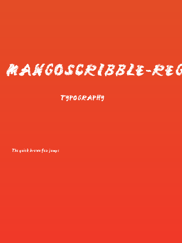 MangoScribble-Regular Poster