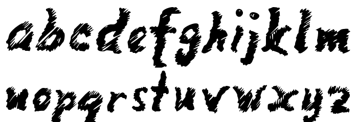 MangoScribble-Regular Font LOWERCASE