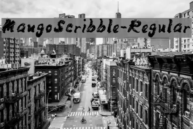 MangoScribble-Regular Font examples