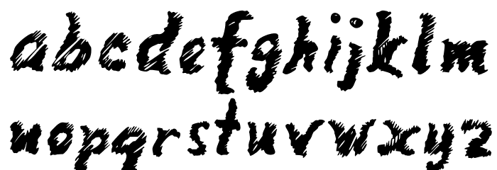 MangoScribble-Regular Font LOWERCASE