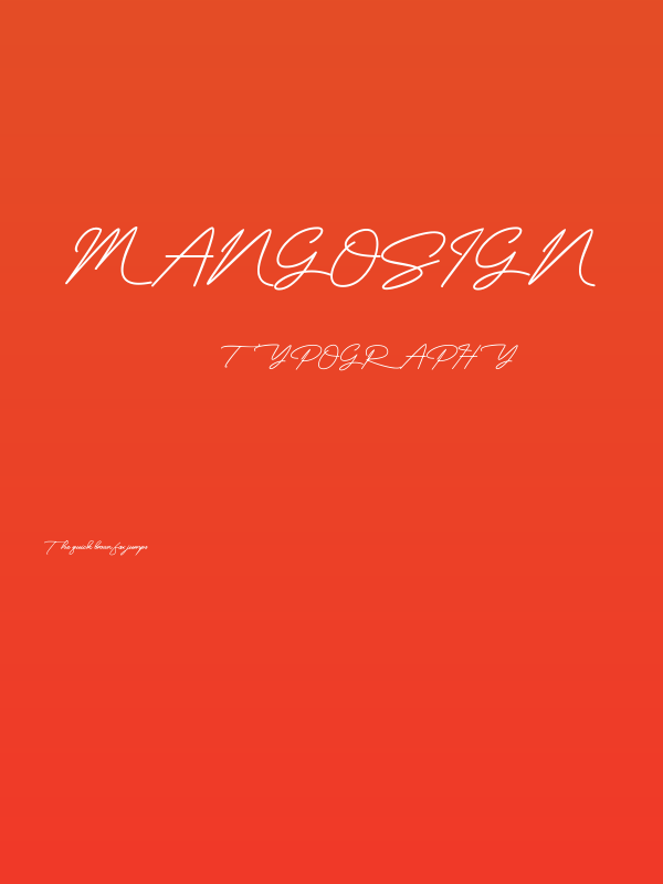 MangoSign Poster