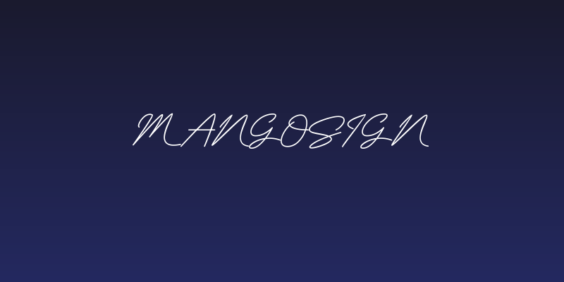 MangoSign Social Header