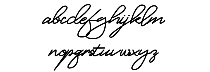 MangoSign Font LOWERCASE