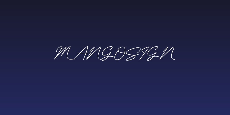 MangoSign Social Header