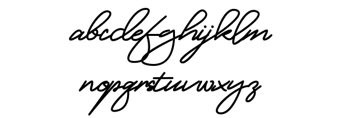 MangoSign Font LOWERCASE