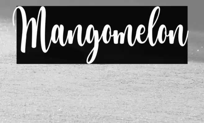 Mangomelon Font examples