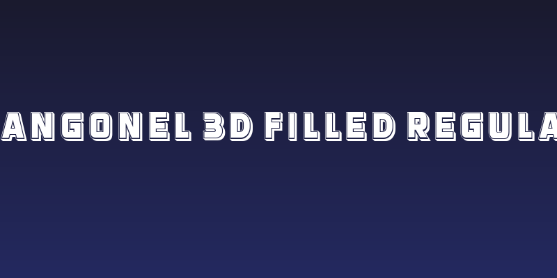 Mangonel 3D Filled Regular Social Header