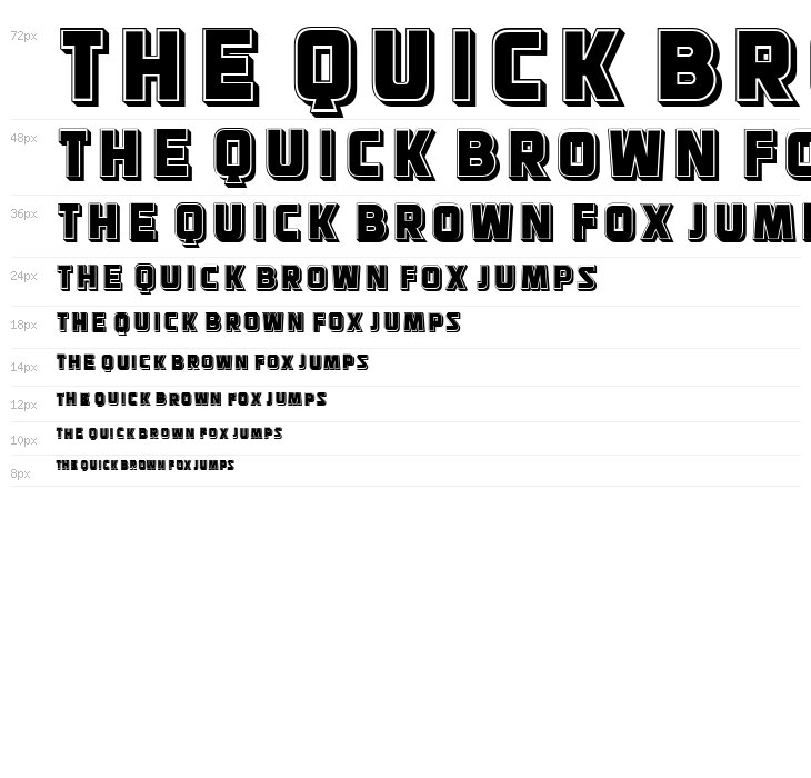 Mangonel 3D Filled Regular Waterfall