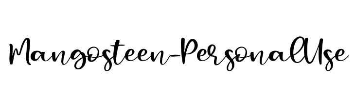Mangosteen - Personal Use  Free Fonts Download