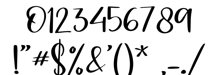 Mangosteen - Personal Use Font OTHER CHARS
