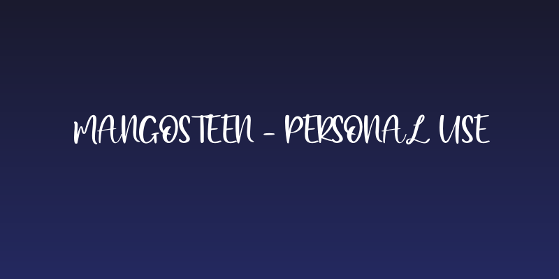 Mangosteen - Personal Use Social Header