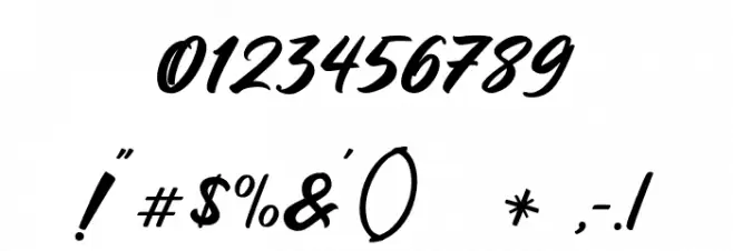 MangoteaFreePersonalUse Font OTHER CHARS