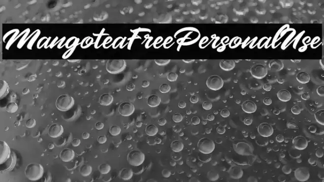 MangoteaFreePersonalUse Font examples