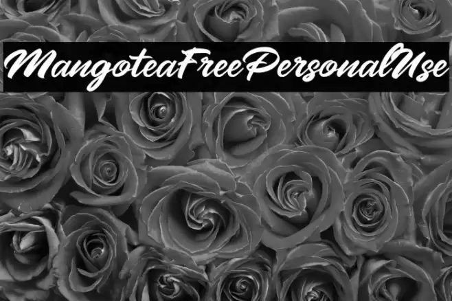 MangoteaFreePersonalUse Font examples