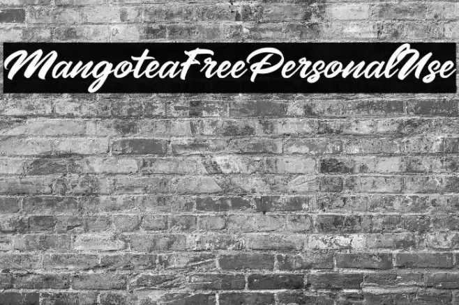 MangoteaFreePersonalUse Font examples