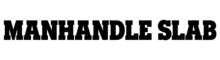 Manhandle Slab  font caratteri gratis