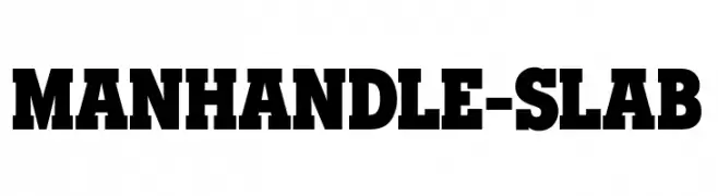 Manhandle-Slab  font caratteri gratis