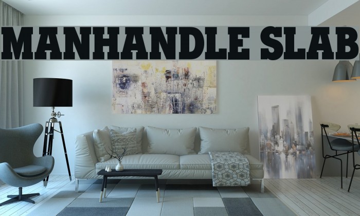 Manhandle Slab Font examples