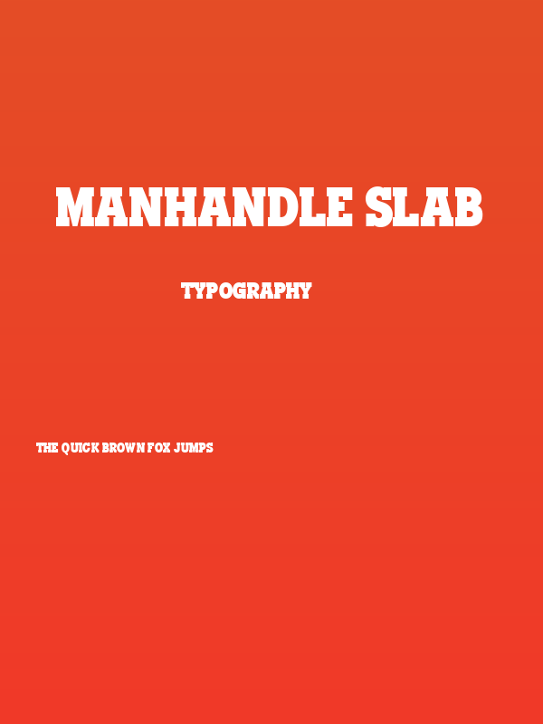 Manhandle Slab Poster