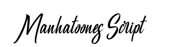 Manhatoones Script फ़ॉन्ट