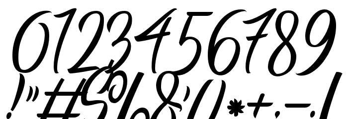 Manhatoones Script フォント その他の文字