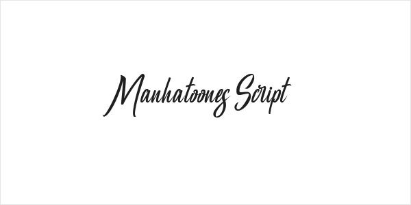 Manhatoones Script Logo