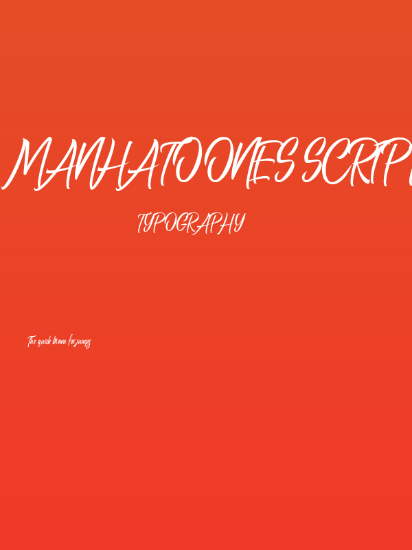 Manhatoones Script Poster