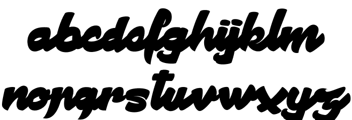 Manhattan Avenue_PersonalUseOnly Font LOWERCASE