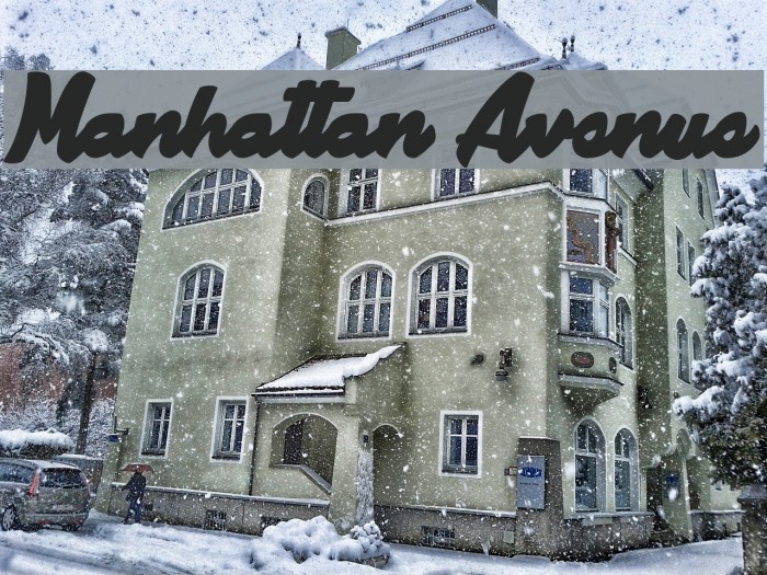Manhattan Avenue Font examples