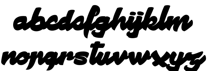 Manhattan Avenue Font LOWERCASE