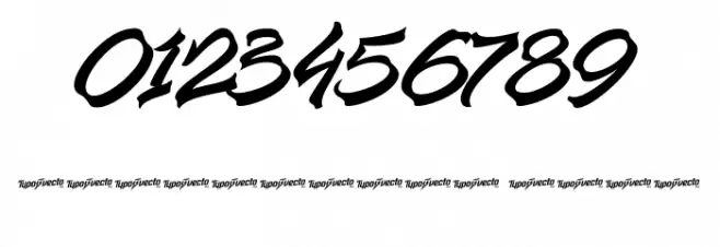 Manhattan Brush Font OTHER CHARS