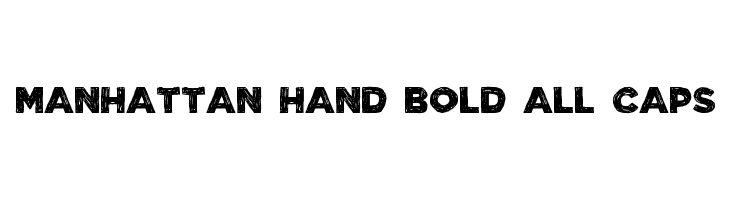 Manhattan Hand Bold All-Caps Font