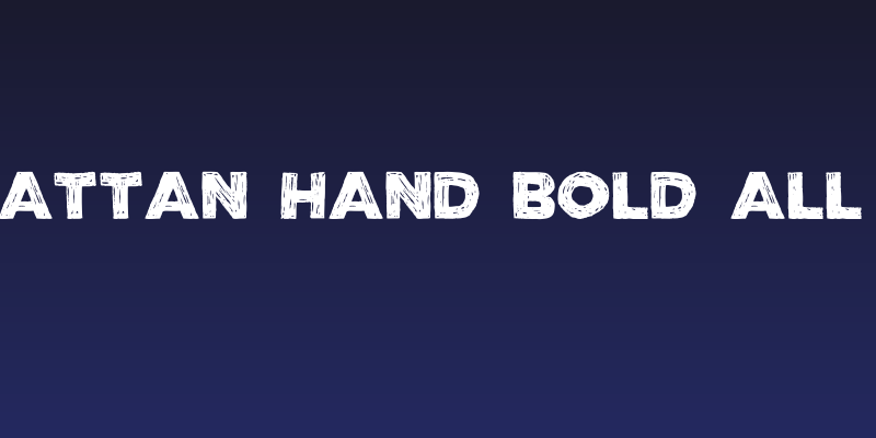 Manhattan Hand Bold All-Caps Social Header