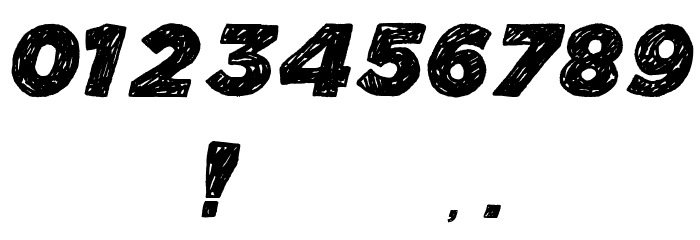 Manhattan Hand Bold Italic Font OTHER CHARS