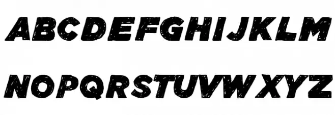 Manhattan Hand Bold Italic Fuentes MAYÚSCULAS