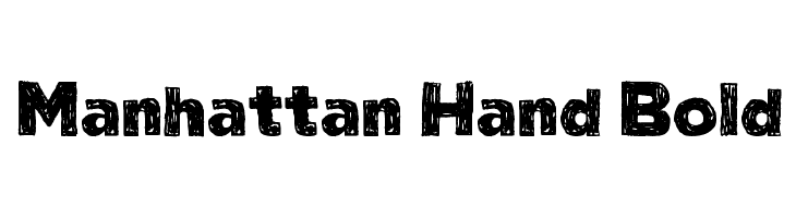 Manhattan Hand Bold  Скачать бесплатные шрифты
