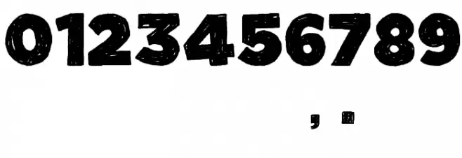 Manhattan Hand Bold Font OTHER CHARS