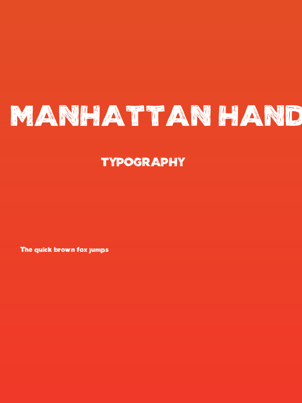 Manhattan Hand Bold Poster